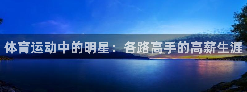球客岛：体育运动中的明星：各路高手的高薪生涯